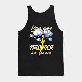 Design with Lightning Illustration Tank Top